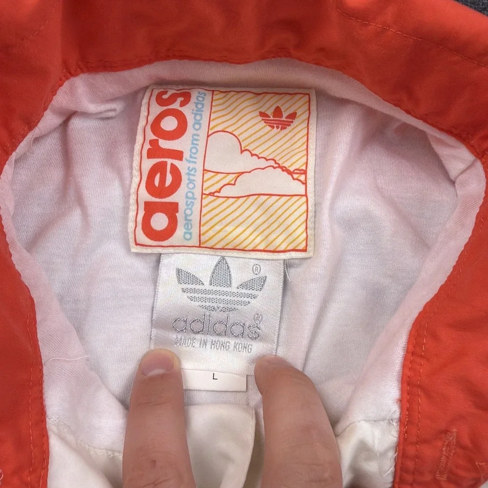 adidas Aerosports Thunderbolt Chuters vintage 80s windbreaker jacket RARE large‎
